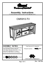 Furniture of America CM5910-TV Assembly Instructions preview