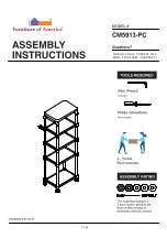 Preview for 1 page of Furniture of America CM5913-PC Assembly Instructions Manual