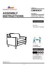 Preview for 1 page of Furniture of America CM6064CH Assembly Instructions Manual