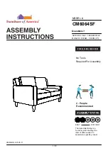 Preview for 1 page of Furniture of America CM6064SF Assembly Instructions Manual