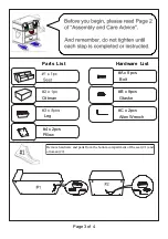 Preview for 3 page of Furniture of America CM6120-LV-OT Assembly Instructions