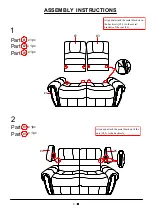 Предварительный просмотр 6 страницы Furniture of America CM6130LV Assembly Instructions Manual