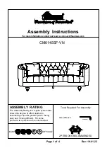 Preview for 1 page of Furniture of America CM6145SF-VN Assembly Instructions