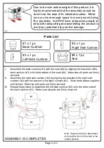 Preview for 3 page of Furniture of America CM6173GYCH Assembly Instructions