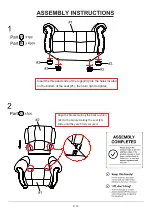 Preview for 6 page of Furniture of America CM6191CH Assembly Instructions Manual