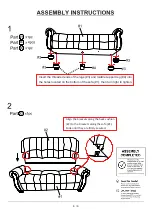 Предварительный просмотр 6 страницы Furniture of America CM6191SF Assembly Instructions Manual