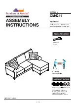 Preview for 1 page of Furniture of America CM6211 Assembly Instructions Manual