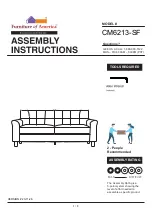 Preview for 1 page of Furniture of America CM6213-SF Assembly Instructions Manual