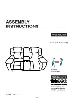 Preview for 1 page of Furniture of America CM6216-LV Assembly Instructions Manual