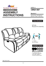 Furniture of America CM6219SF Assembly Instructions Manual preview