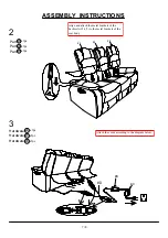 Предварительный просмотр 7 страницы Furniture of America CM6219SF Assembly Instructions Manual