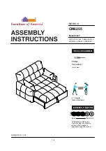 Furniture of America CM6255 Assembly Instructions Manual preview