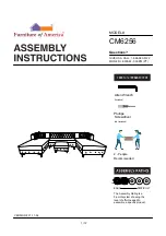 Furniture of America CM6256 Assembly Instructions Manual preview