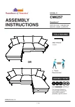 Preview for 1 page of Furniture of America CM6257 Assembly Instructions Manual