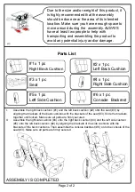 Preview for 2 page of Furniture of America CM6312LV Assembly Instructions