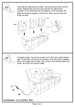 Preview for 4 page of Furniture of America CM6314SF Assembly Instructions