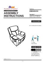 Preview for 1 page of Furniture of America CM6343-CH Assembly Instructions Manual