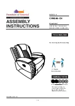 Preview for 1 page of Furniture of America CM6346-CH Assembly Instructions Manual