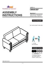 Furniture of America CM6450SF Assembly Instructions Manual preview