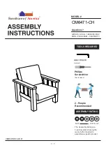 Furniture of America CM6471-CH Assembly Instructions Manual preview