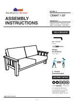 Preview for 1 page of Furniture of America CM6471-SF Assembly Instructions Manual