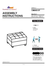 Preview for 1 page of Furniture of America CM6493OT Assembly Instructions Manual