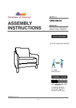 Preview for 1 page of Furniture of America CM6496CH Assembly Instructions Manual