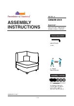 Furniture of America CM6499-CNR Assembly Instructions Manual preview