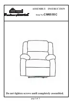 Preview for 1 page of Furniture of America CM6555C Assembly Instructions Manual