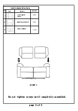 Preview for 4 page of Furniture of America CM6555C Assembly Instructions Manual