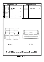 Preview for 6 page of Furniture of America CM6555C Assembly Instructions Manual