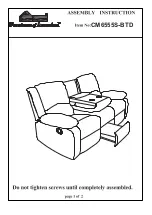 Preview for 9 page of Furniture of America CM6555C Assembly Instructions Manual