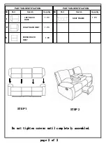 Preview for 10 page of Furniture of America CM6555C Assembly Instructions Manual