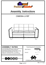 Preview for 1 page of Furniture of America CM6594-LV Assembly Instructions Manual