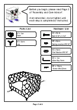 Preview for 3 page of Furniture of America CM6778-CH Assembly Instructions