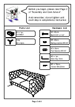 Preview for 3 page of Furniture of America CM6778-LV Assembly Instructions