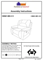 Furniture of America CM6814BK-CH Assembly Instructions preview