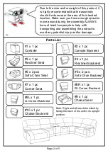 Preview for 2 page of Furniture of America CM6822 Assembly Instructions