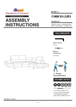 Preview for 1 page of Furniture of America CM6833-LS Assembly Instruction Manual