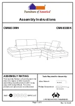 Furniture of America CM6833WH Assembly Instructions preview