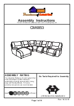 Preview for 1 page of Furniture of America CM6853 Assembly Instructions Manual