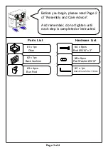 Preview for 3 page of Furniture of America CM6862-CH Assembly Instructions