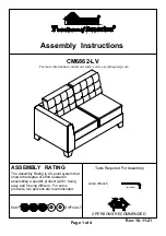 Preview for 1 page of Furniture of America CM6862-LV Assembly Instructions