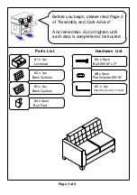 Preview for 3 page of Furniture of America CM6862-LV Assembly Instructions