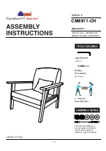 Preview for 1 page of Furniture of America CM6911-CH Assembly Instructions Manual