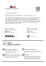 Preview for 2 page of Furniture of America CM6911-CH Assembly Instructions Manual