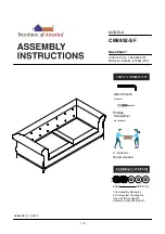 Preview for 1 page of Furniture of America CM6952-SF Assembly Instructions Manual