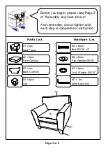 Preview for 3 page of Furniture of America CM6954CH Assembly Instructions