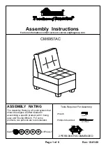 Preview for 1 page of Furniture of America CM6957AC Assembly Instructions Manual