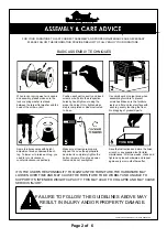 Preview for 2 page of Furniture of America CM6957AC Assembly Instructions Manual